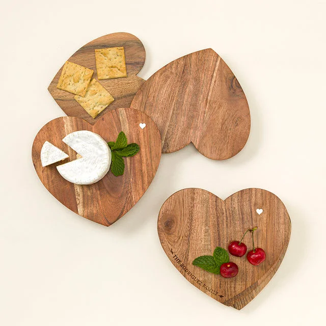 Collapsible Triple Heart Serving Board