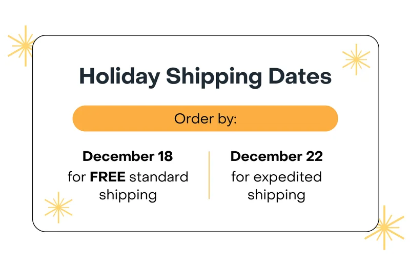 Holiday Shipping Dates