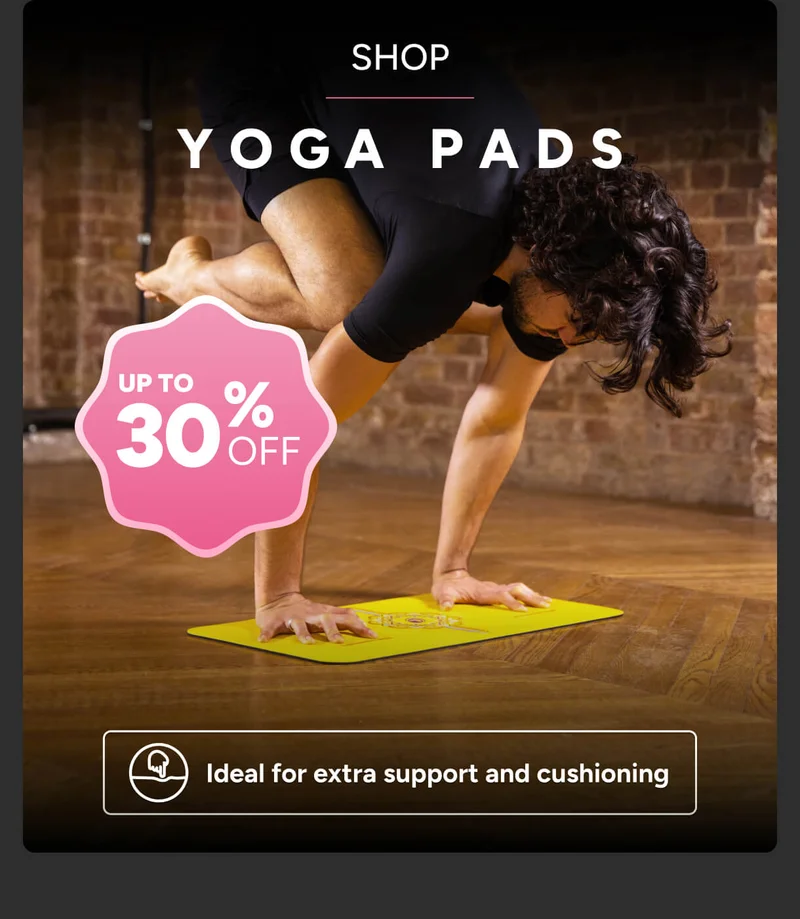 Shop Yoga Mats – up to 30% off - Ideal for extra support and cushioning