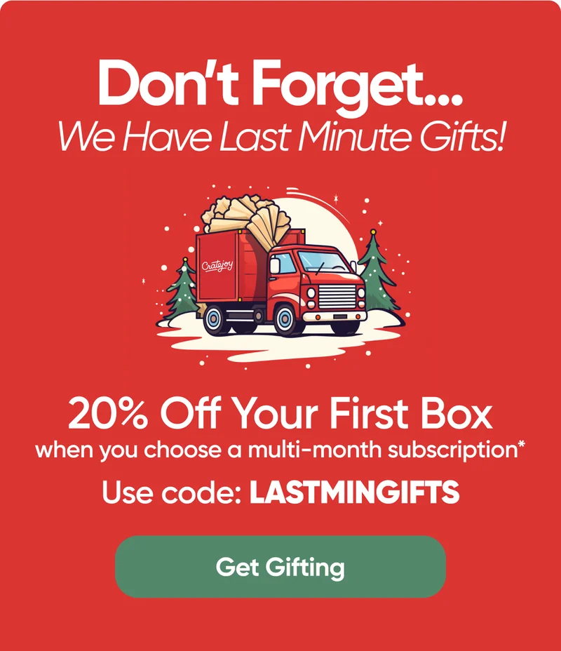 Don't Forget 20% OFF Your First box code: LASTMINGIFTS