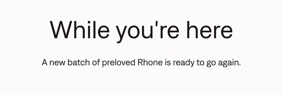 Shop preloved Rhone now