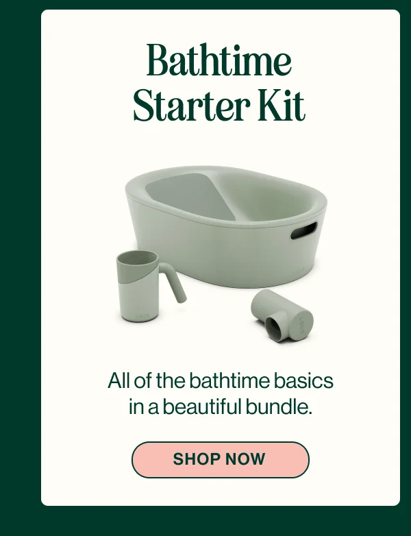 Bathtime Starter Kit- All of the bathtime basics in a beautiful bundle. Shop Now
