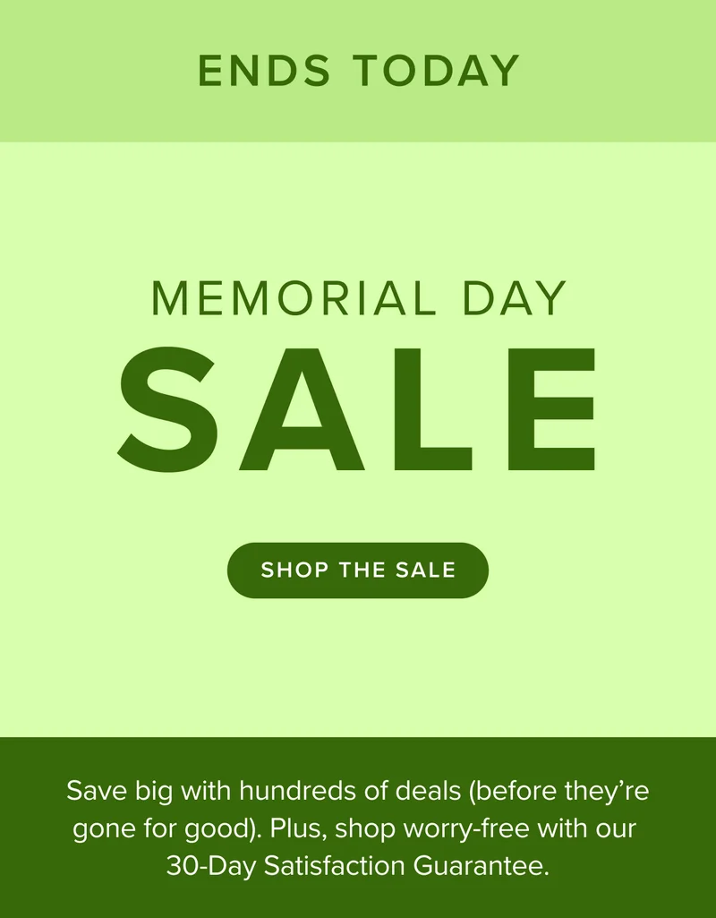 Get up to 40% off with our Memorial Day Sale. Shop now.
