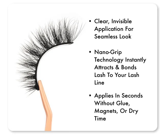 Clear, invisible application for seamless look