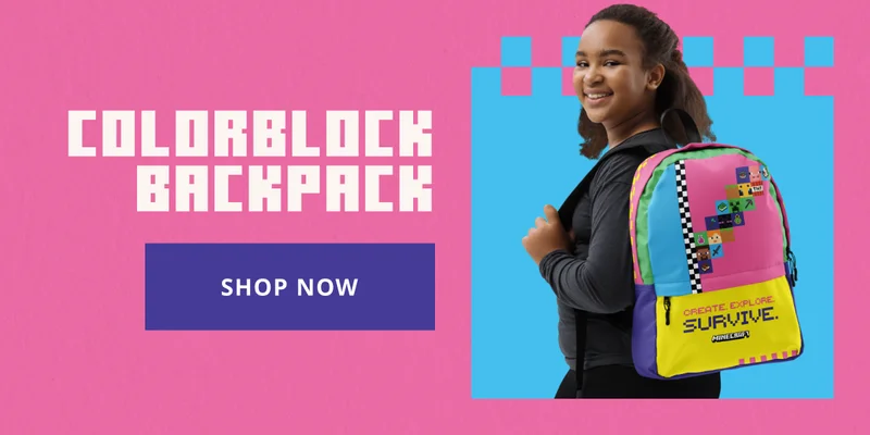 Minecraft Color Block Backpack