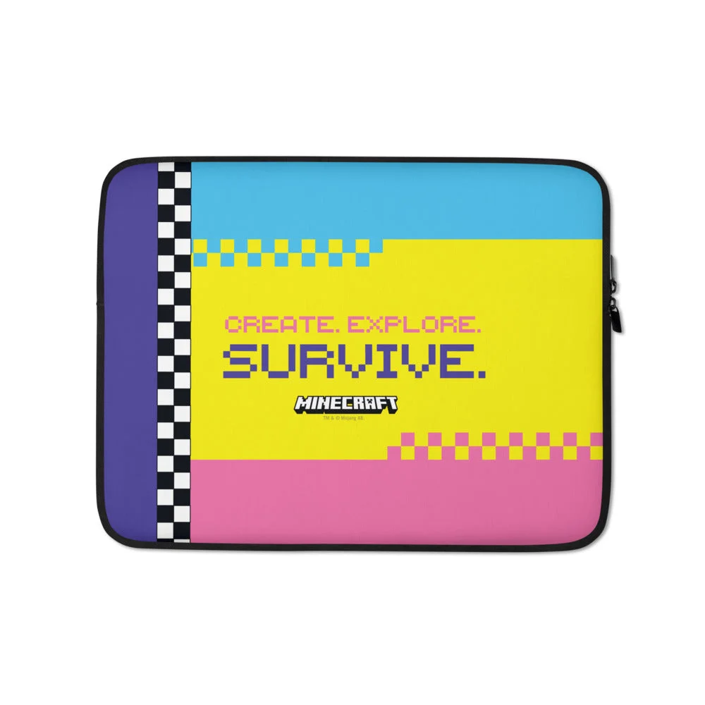Image of Minecraft Colorblock Laptop Sleeve