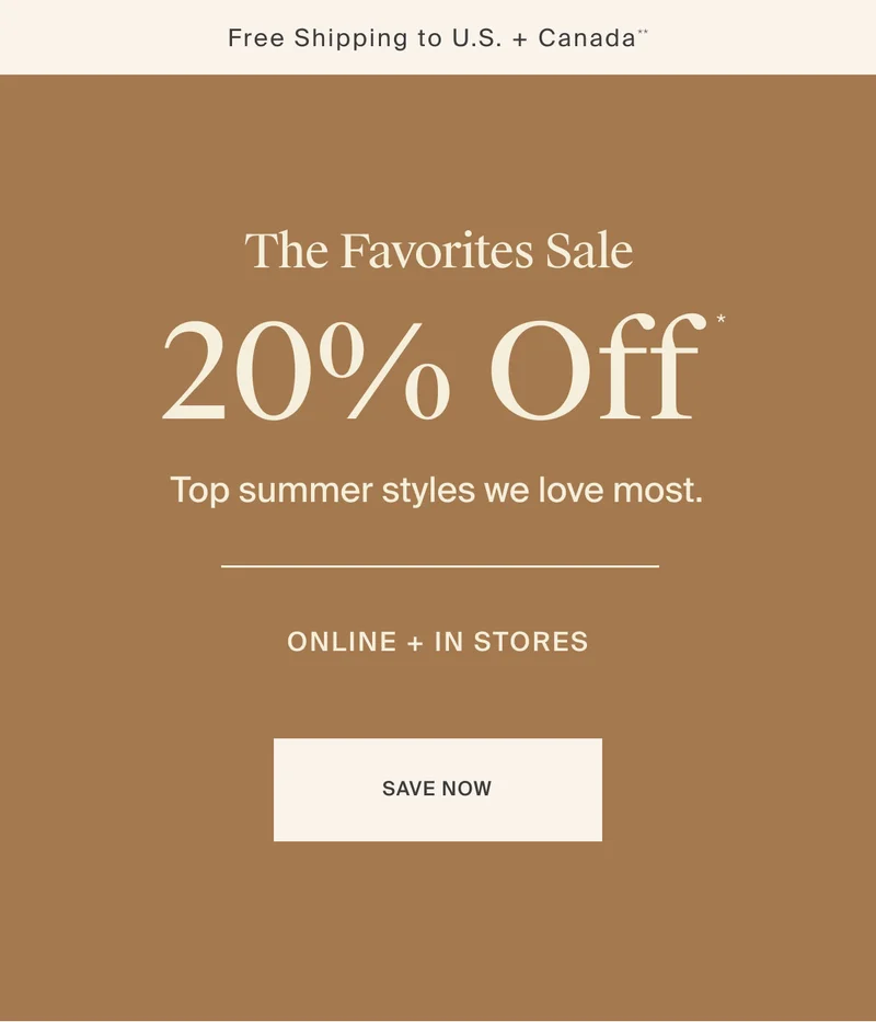 The Favorites Sale | Save Now