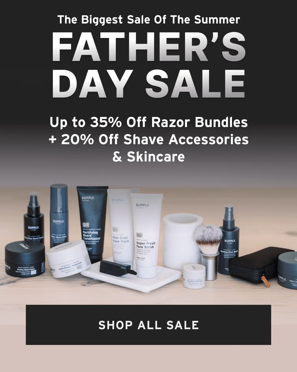 THE BIGGEST SALE OF THE YEAR FATHER’S DAY SALE 35% OFF RAZOR BUNDLES + 20% OFF SHAVE ACCESSORIES & SKINCARE [ SHOP BEFORE ITS GONE ]