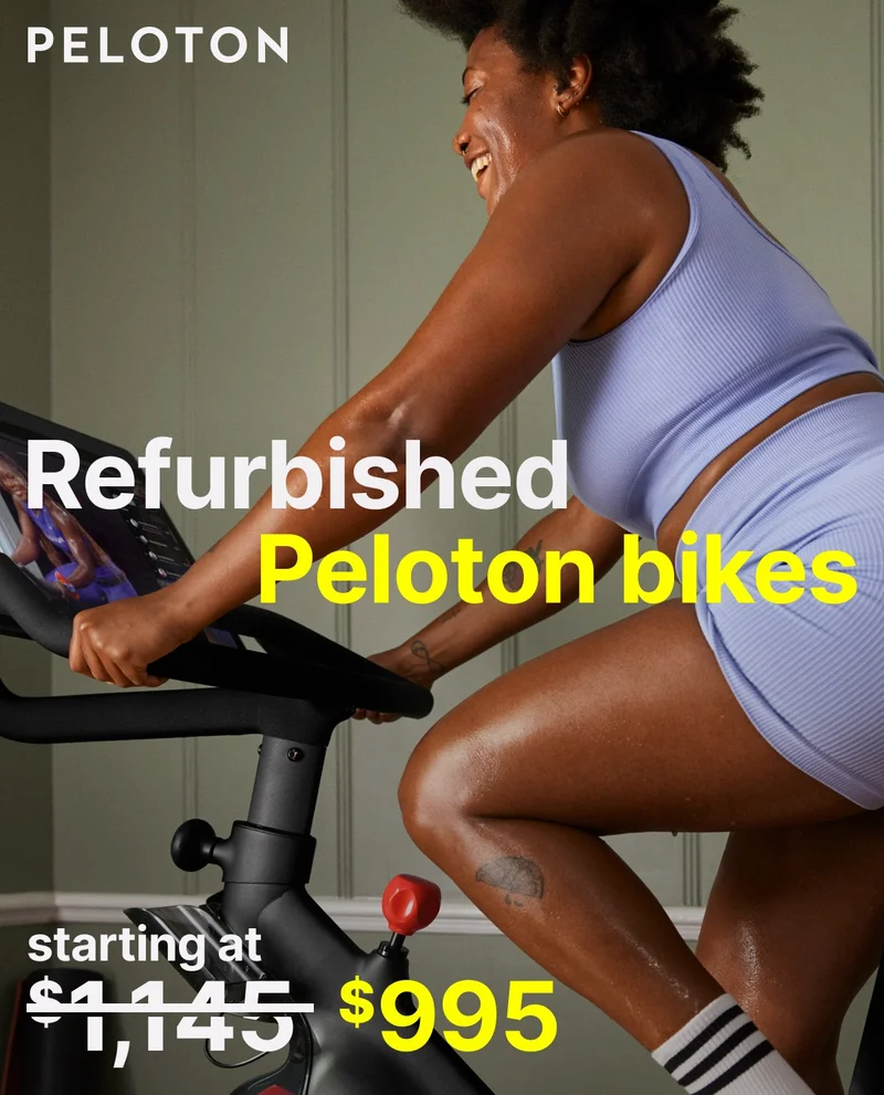 Refurbished Peloton Bikes starting at $995