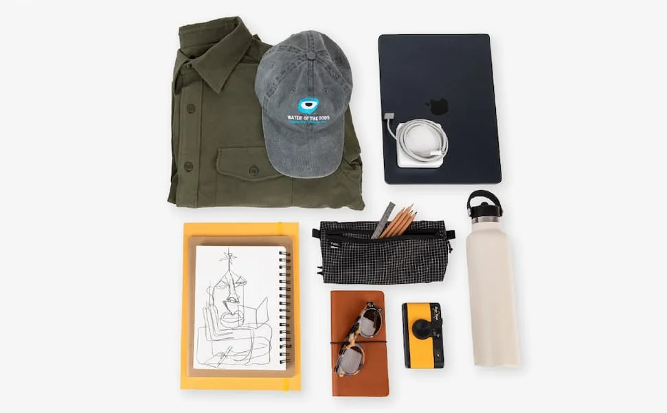 Packing flatlay