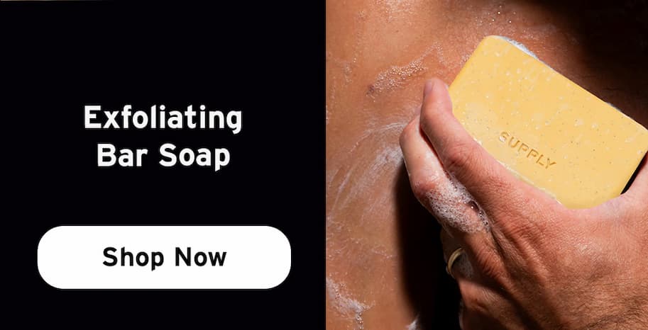 Exfoliating bar soap