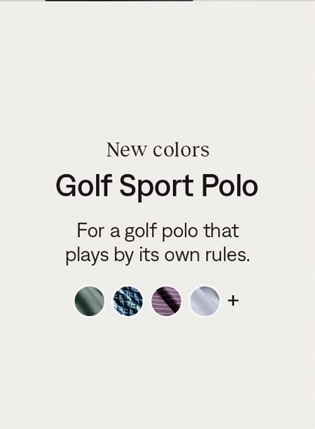 New colors: Golf Sport Polo