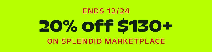 Ends 12/24: 20% off $130+ on Splendid Marketplace