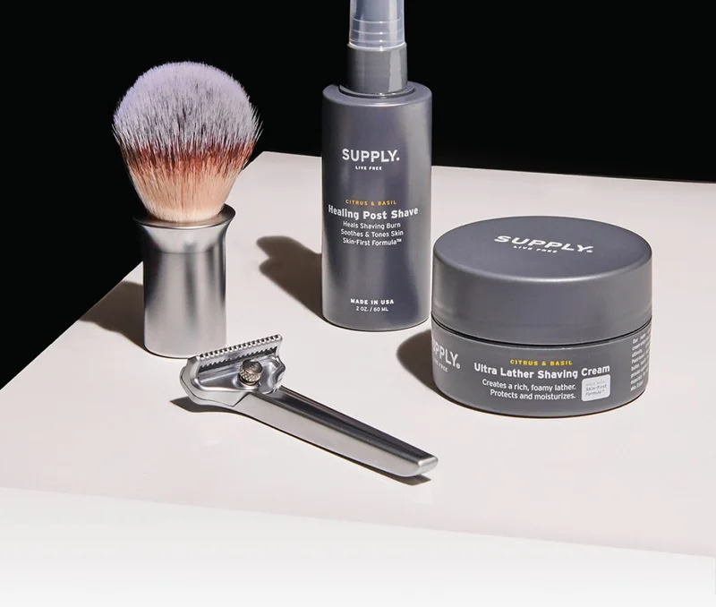 SUPPLY. Your best shave, amplified. Once you’ve mastered the technique, turn back to the tools. Supply accessories each improve your shave in their own way. Button: Shop Accessories.