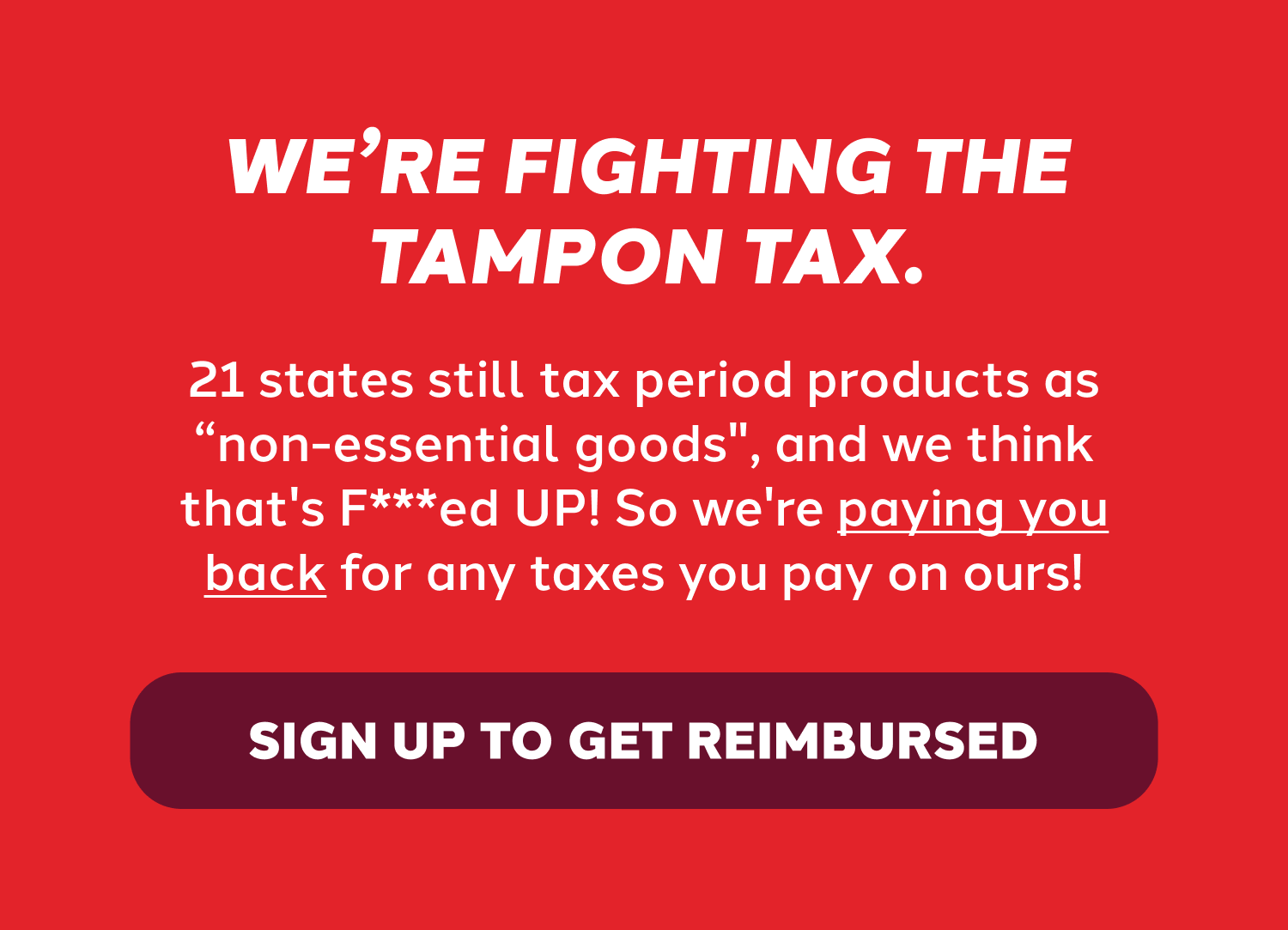 [ Sign up to get reimbursed ]