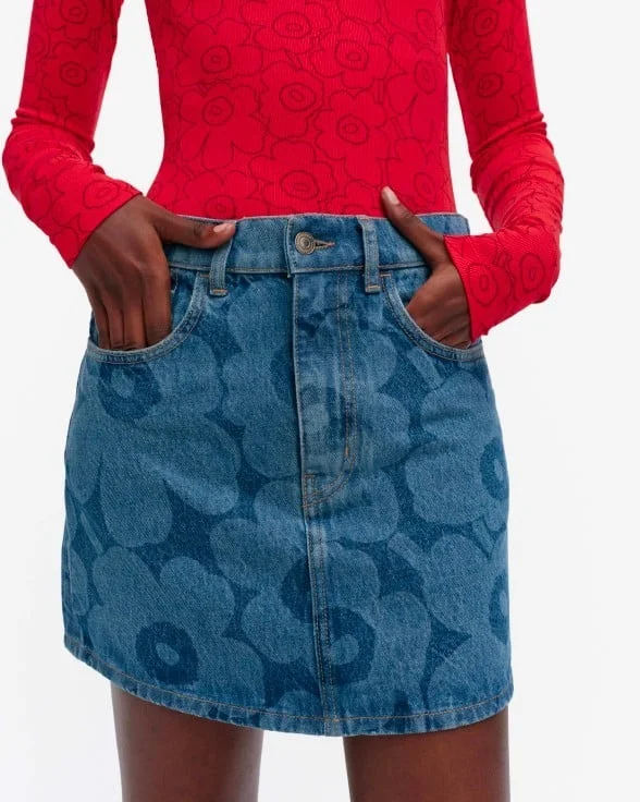 Maridenim Ruudut Unikko skirt