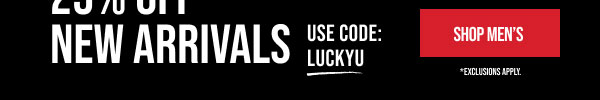 25% off New Arrivals Shop Men's