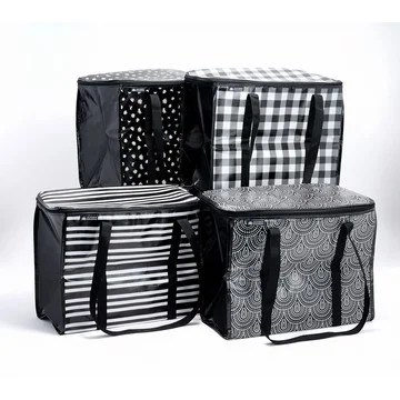 California Innovations S/4 Zip Top Insulated Super Shopper Totes