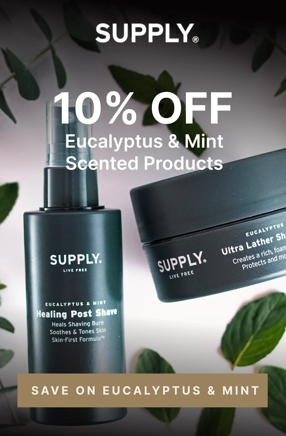 10% Off Eucalyptus & Mint Scented Products  [ Shop Eucalyptus & Mint ]