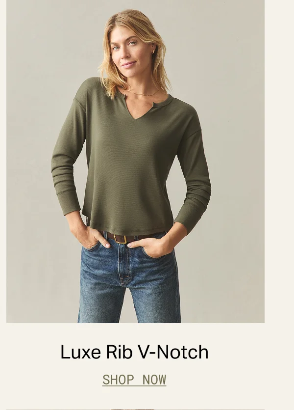 Luxe Rib V-Notch
