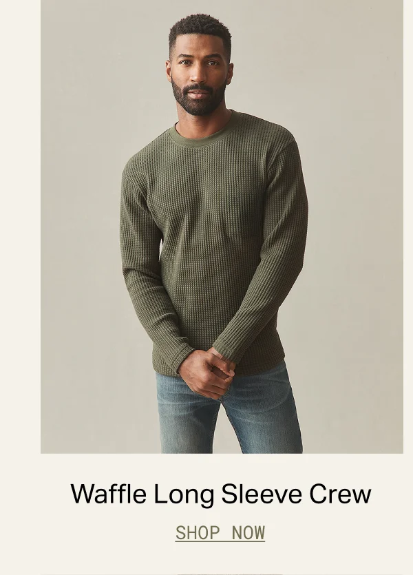 Waffle Long Sleeve Crew