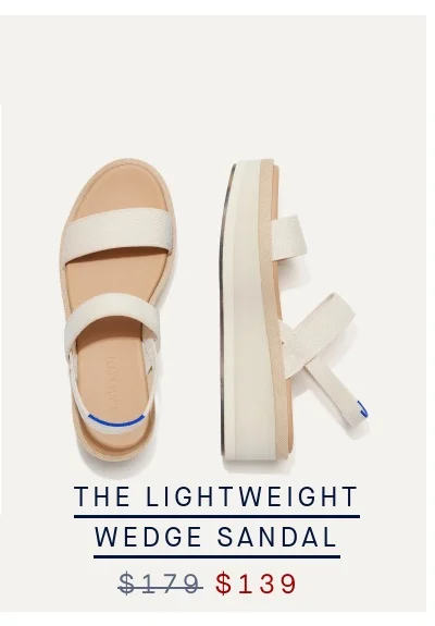 THE LIGHTWEIGHT WEDGE SANDAL THE LIGHTWEIGHT WEDGE SANDAL