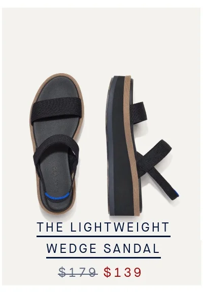 THE LIGHTWEIGHT WEDGE SANDAL THE LIGHTWEIGHT WEDGE SANDAL