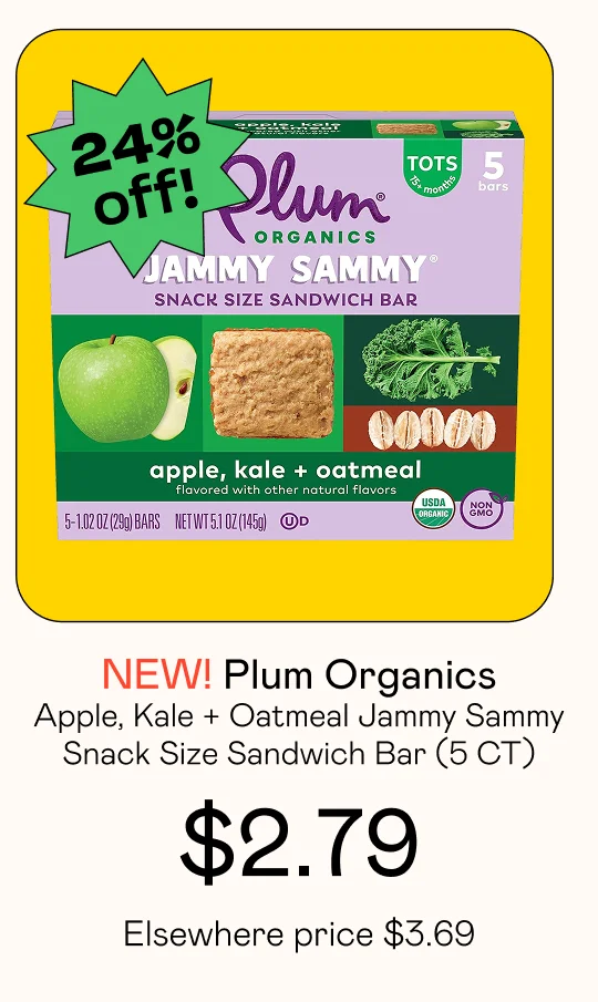 Apple, Kale + Oatmeal Jammy Sammy Snack Size Sandwich Bar (5 CT)