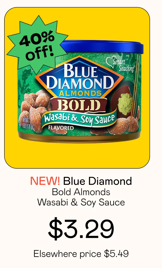 Bold Almonds - Wasabi & Soy Sauce