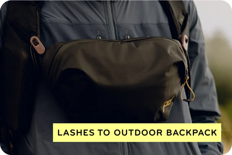 Lashes to Outdoor Backpack