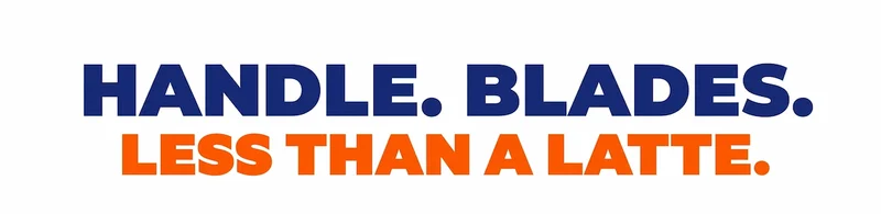 Handle. Blades. Less than a latte.