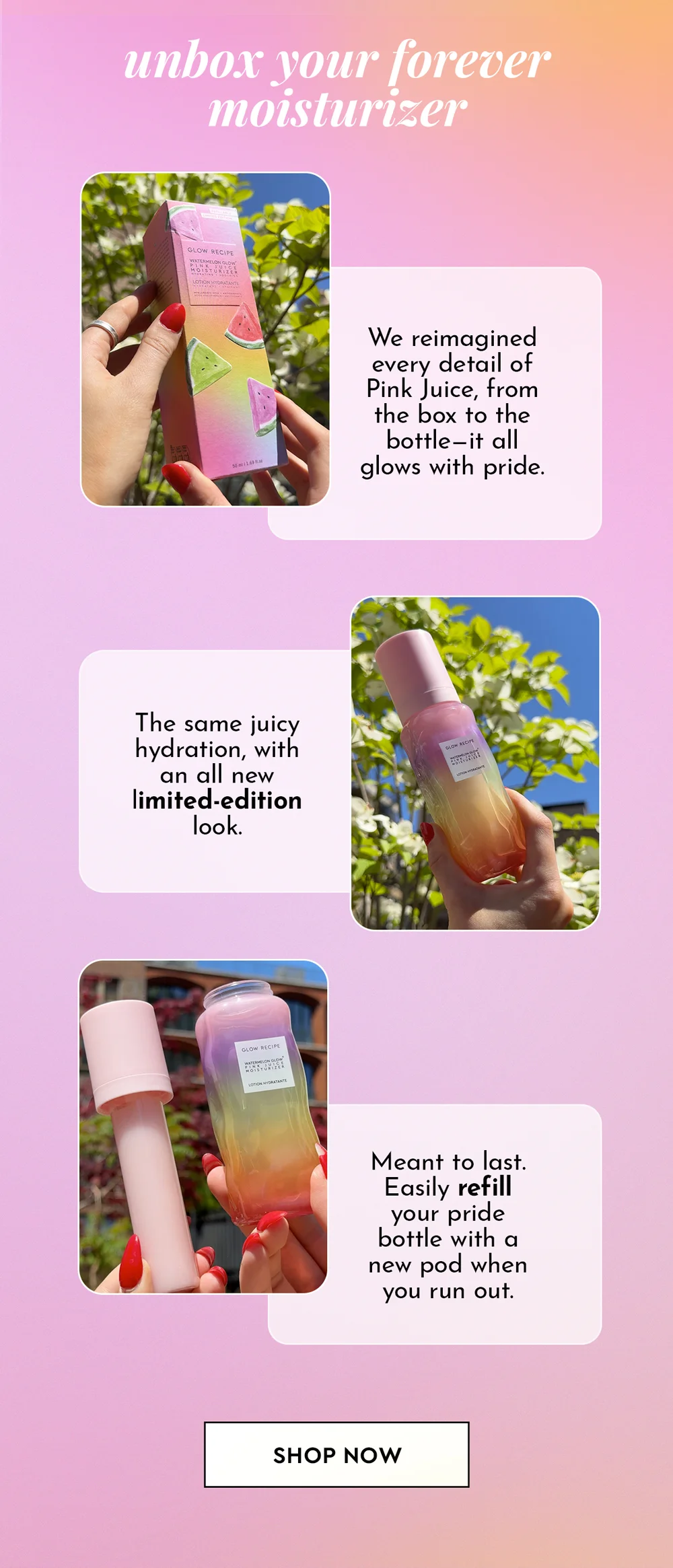 Pride Pink Juice Moisturizer