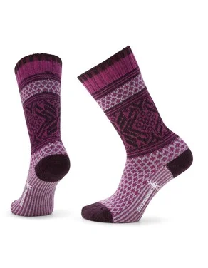Everyday Cozy Popcorn Snowflake Pattern Crew Socks
