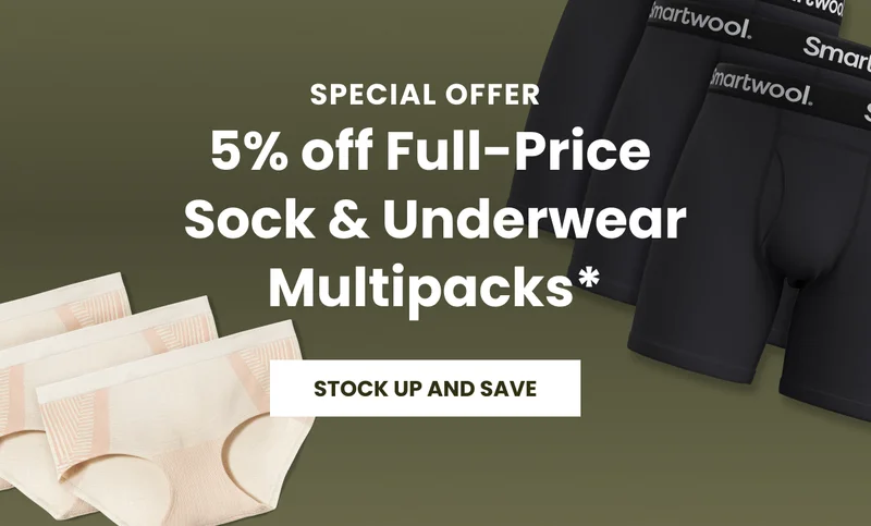 5% off Sock & Underwear Multipacks for a Limited Time