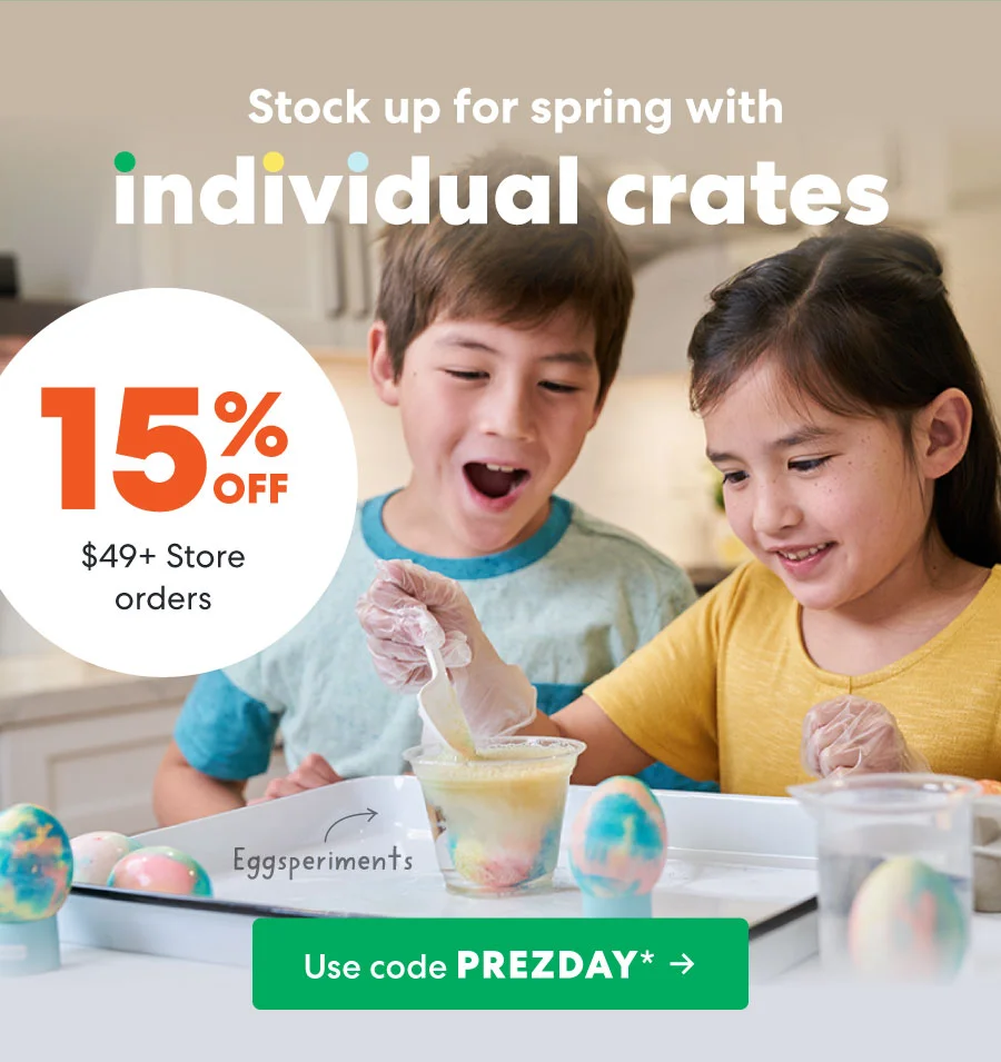 Stock up for spring with individual crates