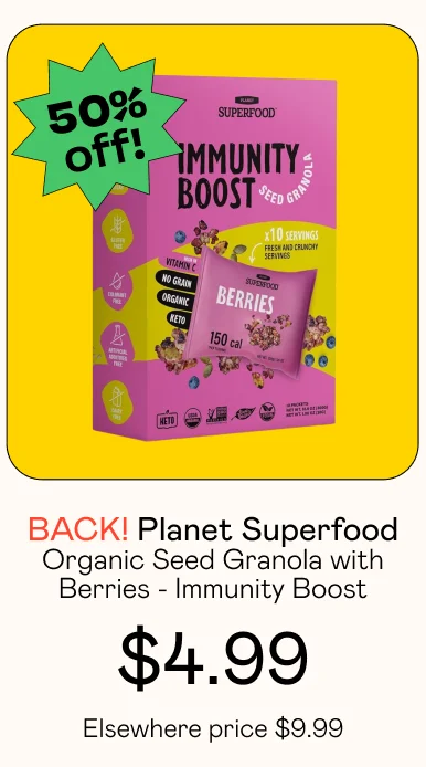 Planet Super Food: Organic Seed Granola with Berries - Immunity Boost