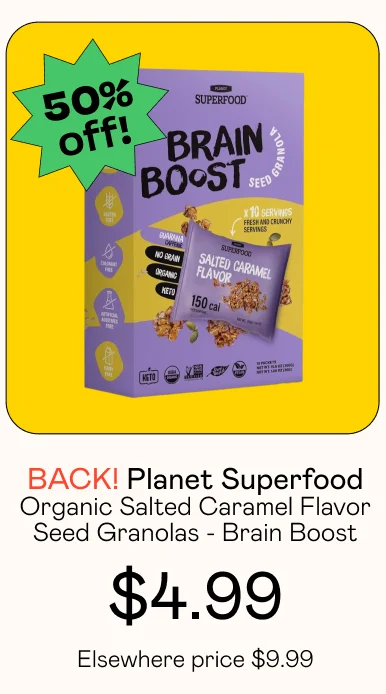 Organic Salted Caramel Flavor Seed Granolas - Brain Boost