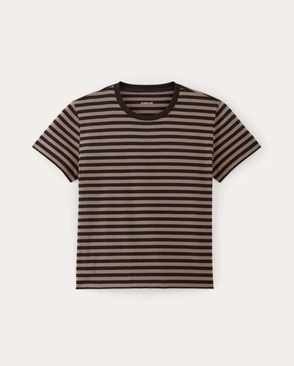 [Image] The Box-Cut Tee in Essential Cotton | Artist Clay / Black