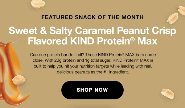 Sweet & Salty Caramel Peanut Crisp KIND Protein® MAX