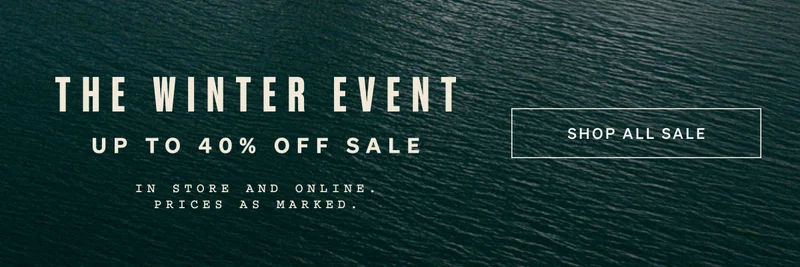 The Winter Event | Up to 40% Off Sale