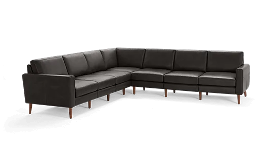 Block Nomad Leather 7-Seat Corner Sectional
