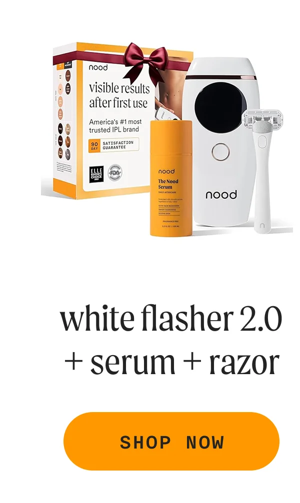 White Flasher 2.0 + Serum + Razor - SHOP NOW