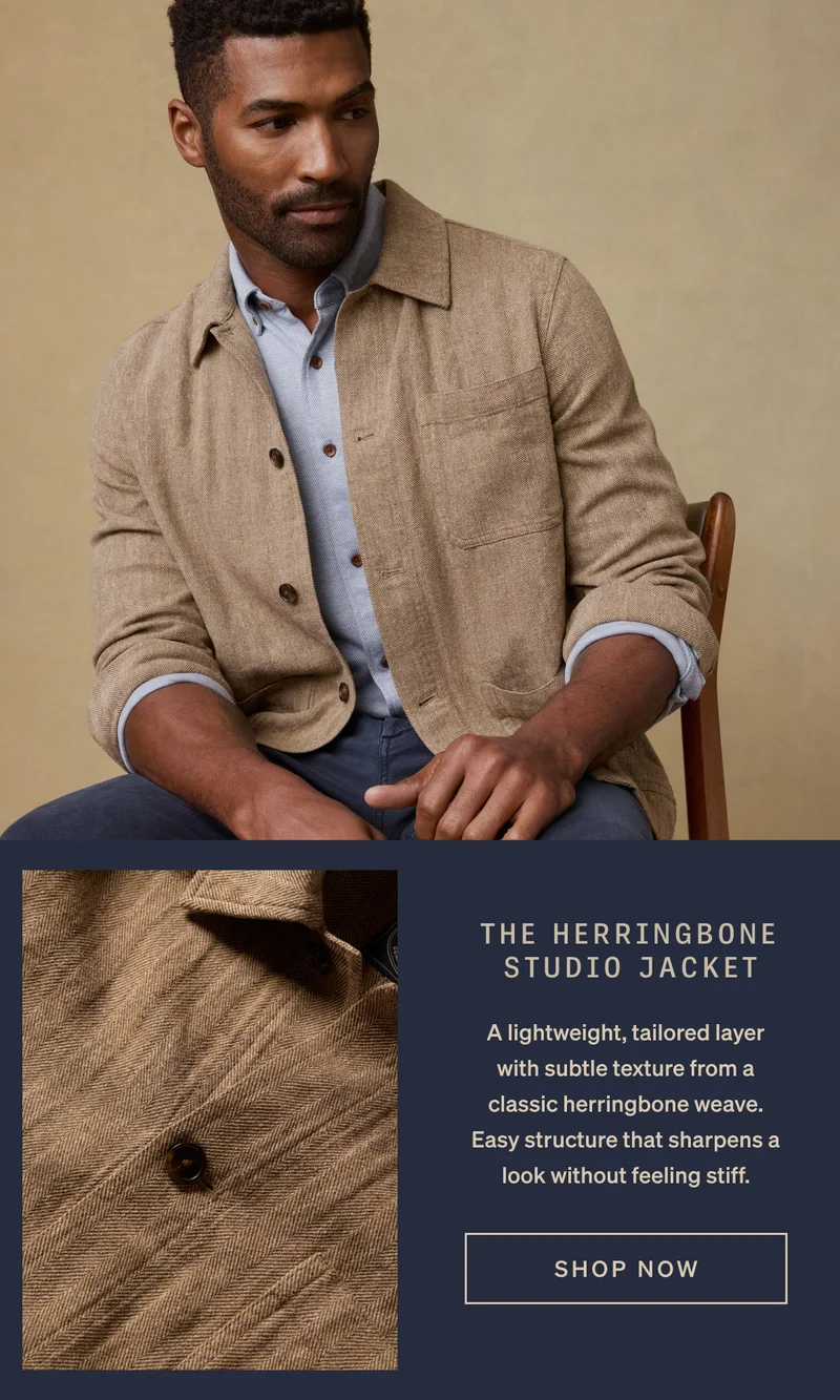 The Herringbone Studio Jacket