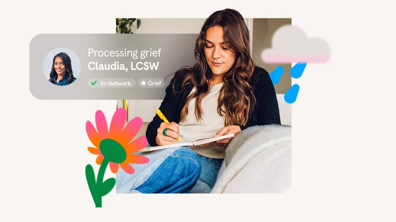 Process grief with therapy