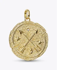 Crossing Arrows Medallion Charm