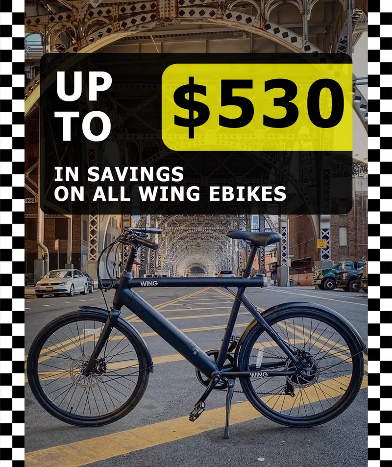 Free Throttle, Kickstand, and up to $450 off all bikes