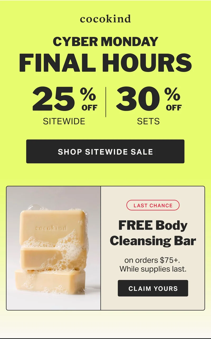 LAST CHANCE TO SHOP OUR BIGGEST SALE OF THE YEAR