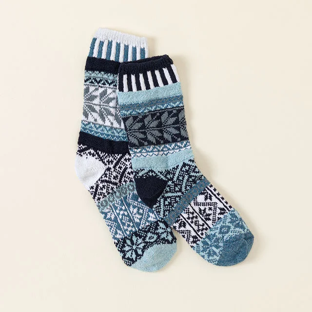 Snowdrop Mismatched Crew Socks