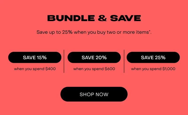 Combines with Bundle & Save