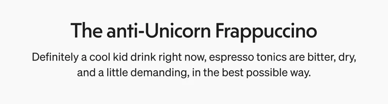 The anti-unicorn Frappuccino